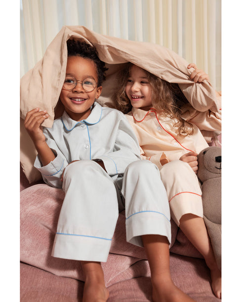 Set Pijama albastra din bumbac
